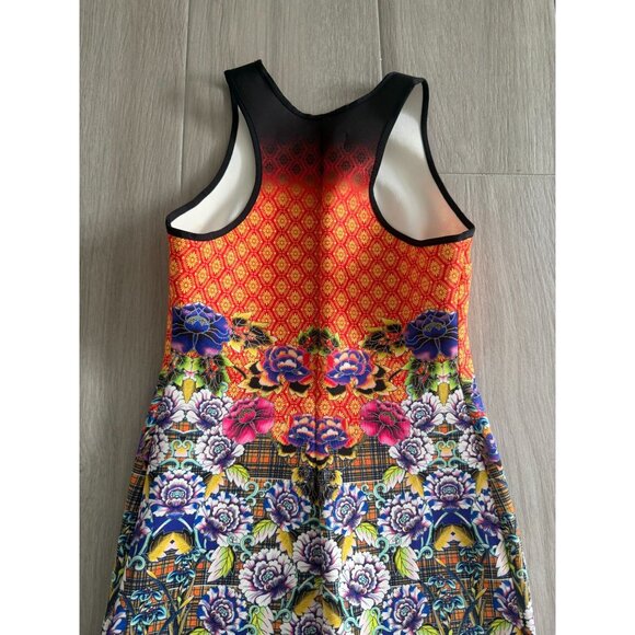 CLOVER CANYON Multicolor Scuba Style Cocktail Dress Size Small - Picture 2 of 10